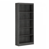 Bibliothèque Axess à 5 tablettes - chêne gris