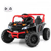 Costway 12v Kids Ride Sur Camion Avec Telecommande Parentale 3 Vitesses Et Fonction Avant Inverse Rouge
