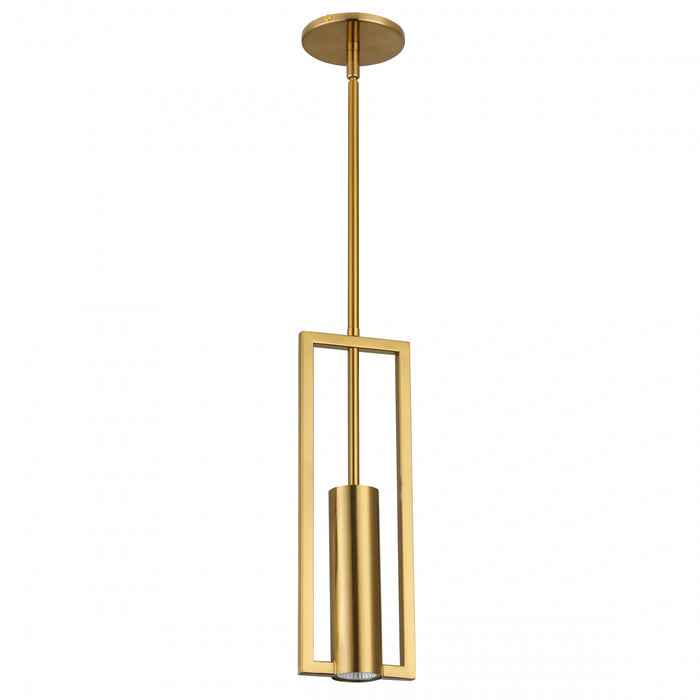 Luminaire suspendu Pauline de Dainolite avec fini laiton vieilli et 1 ampoule