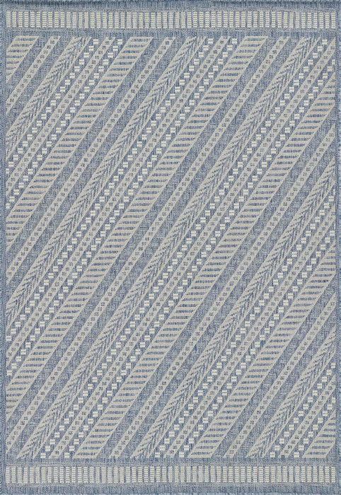 Tapis Transitionnel Livia 8'0\" x 10'0\" en Bleu