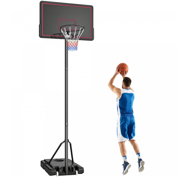 Soozier Panier de Basket Portable, Hauteur Ajustable de 1,35 m a 3,05 m