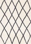 Tapis Fairmont treillis blanc gris, 5'3\" x 7'7\"