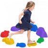 Outsunny 8 Pcs Pierres D'equilibre Pour La Coordination Des Enfants, Parcours D'obstacles, Jeu Sensoriel, Exterieur Interieur Pour 3-8 Ans