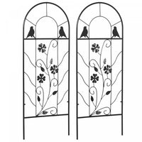 Outsunny Lot De 2 Treillis De Jardin Pour Plantes Grimpantes, 39