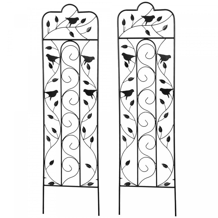 Outsunny Treillis De Jardin Pour Plantes Grimpantes, Lot De 2, 59\" De Haut