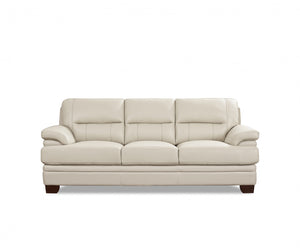 Hydeline Luxor Sofa en cuir – Vanille