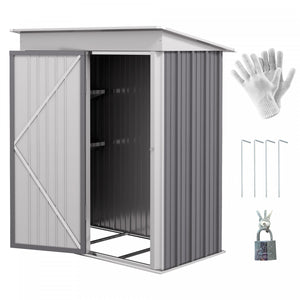 Outsunny Remise De Rangement Exterieure En Metal Avec Portes Verrouillables