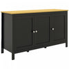 HOMCOM Meuble de Rangement, Meuble Buffet avec Portes, Noir