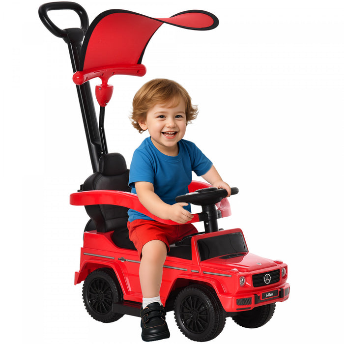 Aosom Voiture A Pousser Pour Enfant Mercedes-benz G350 Sous Licence, Rouge