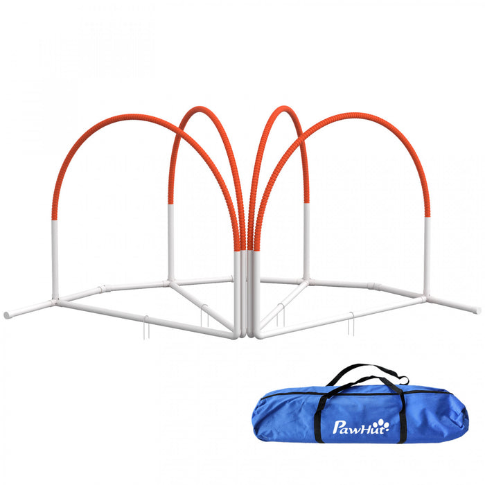 Equipement d'entrainement d'agilite pour chien 4 pieces