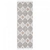 Carpette à poil long Quinto Twinkle orange - 2 pi 7 po x 8 pi