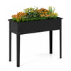 Costway A Souleve Le Lit De Jardin Eleve Boite De Planteur En Metal Avec Les Jambes Trous De Drainage Boite De Jardinage