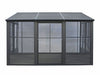Florence - Solarium Mural 10x12 Toit Metal Noir