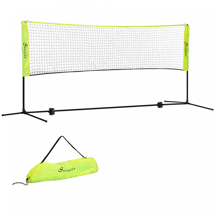 Soozier Filet de Badminton 10pi, pour Volleyball, Tennis, Pickleball, jaune