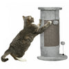 Pawhut Arbre A Chat 23\", Griffoir Pour Chat Avec Balles De Jeu, Poteau A Gratter Avec Peluche Lisse, Corde En Sisal Et Base Stable Pour Chats D'interieur, Gris