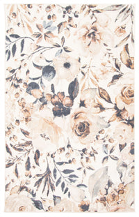 Carpette Rosette ivoire - 5 pi 0 po x 8 pi 0 po