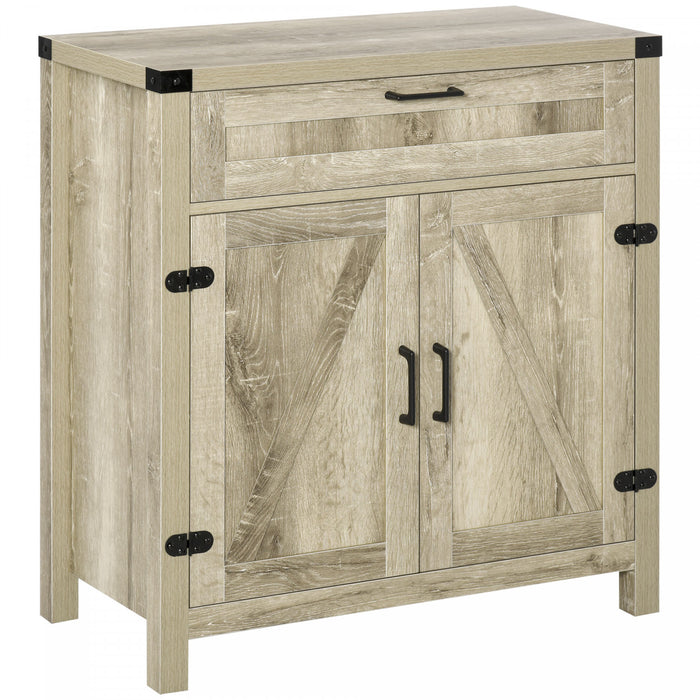 HOMCOM Buffet Ferme Tiroir Etagere Reglable