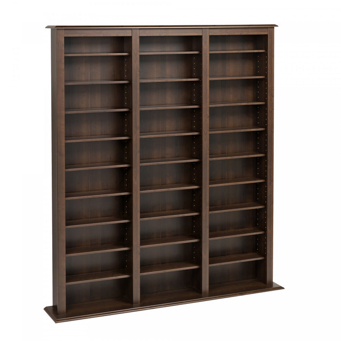Etagere Multimedia A 27 Tablettes Reglables – Espresso