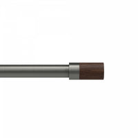  Tringle à rideaux extensible Blok de Umbra gris métallisé de 1 po - 72 po à 144 po