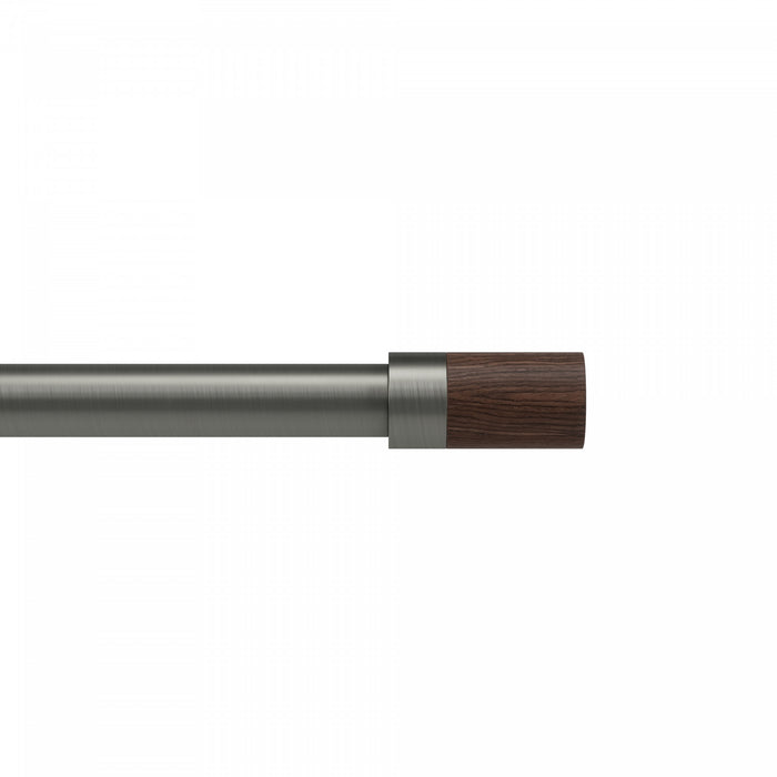  Tringle à rideaux extensible Blok de Umbra gris métallisé de 1 po - 72 po à 144 po