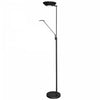 Lampe à pied Mother & Son de Dainolite avec fini noir et chromé poli et ampoule à DEL