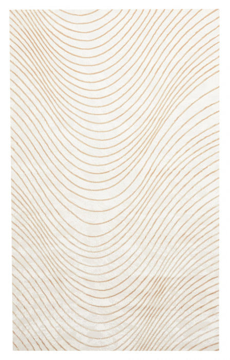 Tapis Contemporain/Moderne Sienna 8'0\" x 10'0\" en Ivoire