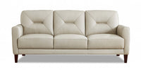 Hydeline Mavis Sofa en cuir – Vanille