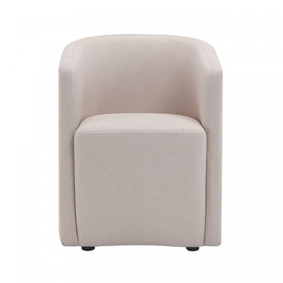 Hearth Contemporary Modern Upholstered Armchair in Barley | Fauteuil contemporain moderne Hearth en tissu avec accoudoirs, coloris orge