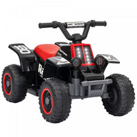 Qaba Quad 6 V Pour Enfants, 4 Roues Alimentees Par Batterie, Voiture Electrique Avec Phares Led, Ava