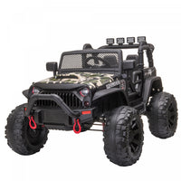 Aosom Voiture Electrique 12v Pour Enfants A Piles Sur Voiture De Police 2 Places Vus Camion Jouet Av