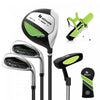 Ultimate Kids Golf Practice Set Junior Complete Golf Club Set Pour Enfants Ages De 8 A 10 Ans Vert