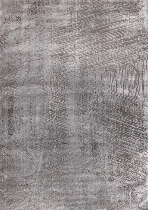 Tapis Hudson aux coups de pinceau vieillis gris creme, 5'3\" x 7'7\"