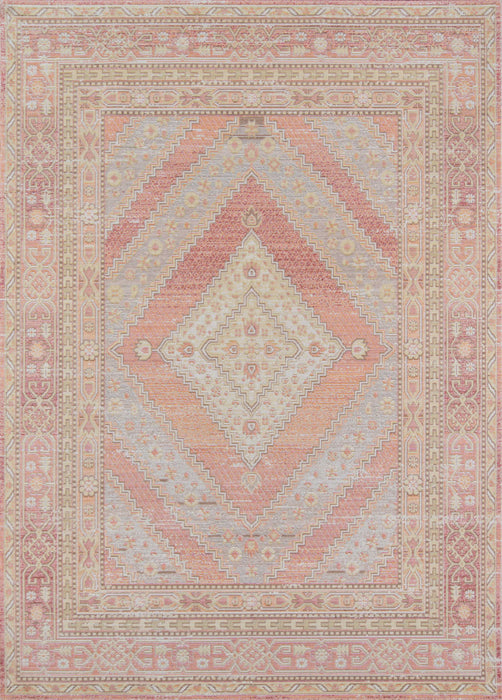 Tapis Traditionnel Poppy 5'3\" x 7'3\" en Rose