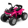 Costway 12v Enfants Rouler Sur Atv Electrique 4 Roues Quad 2 Vitesses W / Mp3 & Phares Rose
