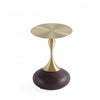 Table d’appoint Patchin moderne en brun et or
