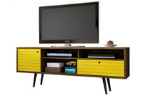 Meuble pour téléviseur Liberty de Manhattan Comfort de 70,86 po de style moderne du milieu du 20e si