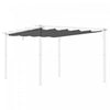 Outsunny Auvent De Rechange Retractable Pour Pergola De 13,1 X 9,8 Pi, Housse De Rechange Pour Pergola, Gris Fonce