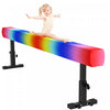 Soozier Poutre d'Equilibre Ajustable avec Roues pour Enfants 6+ Ans
