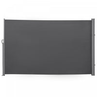 Outsunny Auvent Lateral Retractable Ecran De Confidentialite Pliable, Gris