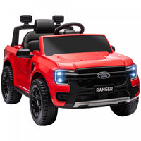 Qaba Ford Ranger 12v Avec Rangement Arriere, Voiture Electrique A Batterie Pour Enfants Avec Telecom