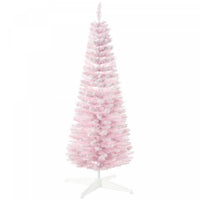 Homcom Arbre De Noel Artificiel Crayon Avec Branches Floquees De Neige