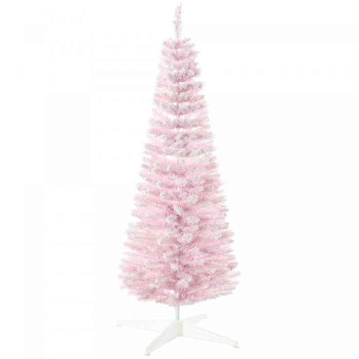 Homcom Arbre De Noel Artificiel Crayon Avec Branches Floquees De Neige