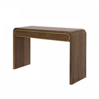  Console en bois Olivia 120 cm avec tiroirs - doree