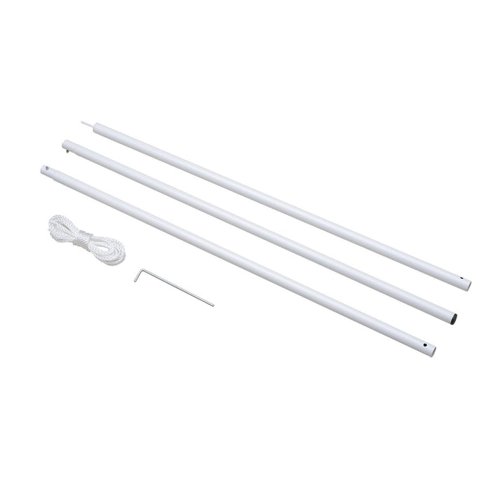 Outsunny Poteau De Support D'ombrage De Voile De Soleil Support Reglable En Hauteur