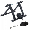 Soozier Velo Interieur Pliable Magnetique Entraineur D'exercice Convertisseur Velo Support D'entrainement A Domicile Entrainement En Acier (noir)