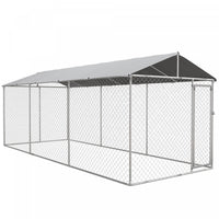 Pawhut Niche D'exterieur Pour Chien Avec Housse Impermeable Et Resistante Aux Uv Pour Chiens De Tout