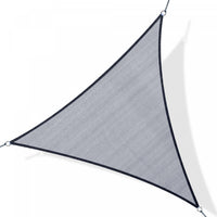 Outsunny Triangle 10' Auvent Soleil Voile Ombre Pour Jardin Couverture De Protection Abri Pour Patio