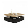 Liam Rotating Coffee Table with 360° Swivel Top,Black | Liam table basse pivotante – table avec plateau rotatif a 360°, noir