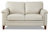 Causeuse Westcott de Hydeline en cuir - vanille