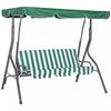 Outsunny Balancelle De Porche Pour 3 Personnes Avec Auvent Reglable